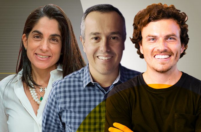 Entrevista_ClienteSA_28_05 Fabiana Schaeffer, cofundadora da Netza e Circle Aceleradora de Martechs, André Fonseca, CEO e cofundador da Bornlogic, e Gian Martinez, cofundador e CEO da Winnin