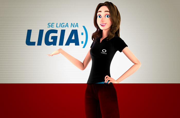 Ligia, nova atendente virtual da Concilig