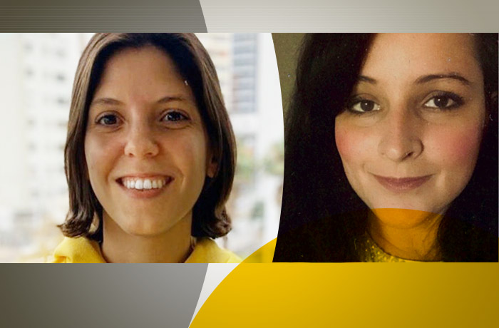 Paula Guz, head de operação da Draftline/Ambev, e Ana Carolina Ribeiro de Abreu, gerente de relacionamento com o consumidor da Salon Line