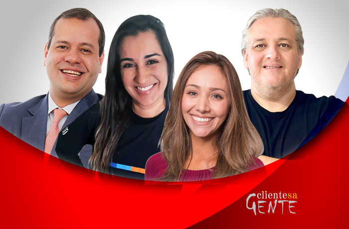 Leandro Camilo, Priscila Ventura, Bruna Gameiro e Marcos Inocencio