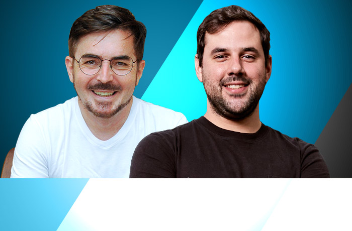 Ivan Cavilha, fundador e CEO da Yoface, e Rodrigo Stoqui, Chief Marketing & Strategy Officer da JustForYou