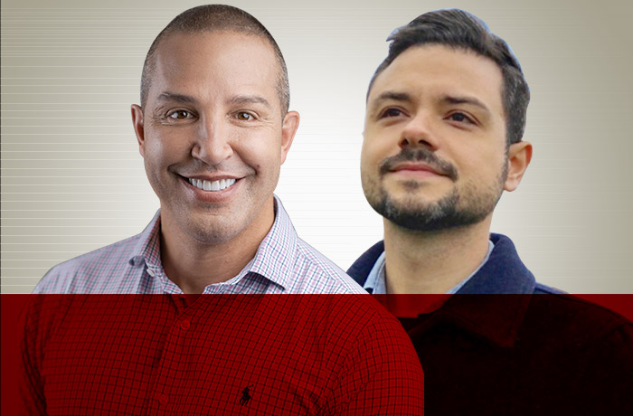 Luis Ricardo Ferreira, CEO da Tahto, e Thiago Quintino, fundador da WCES
