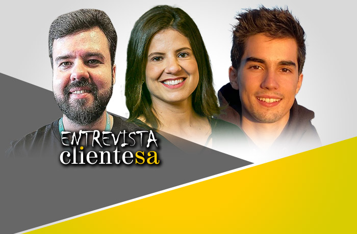 Luiz André, Natalia Silveira e Pedro Cleto