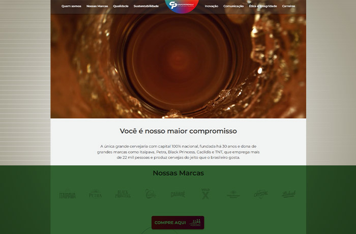 Grupo Petrópolis tem site reformulado por alunos da SoulCode Academy