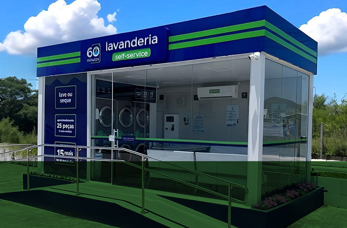 Lavanderia 60 Minutos lança totem com IA integrada ao WhatsApp