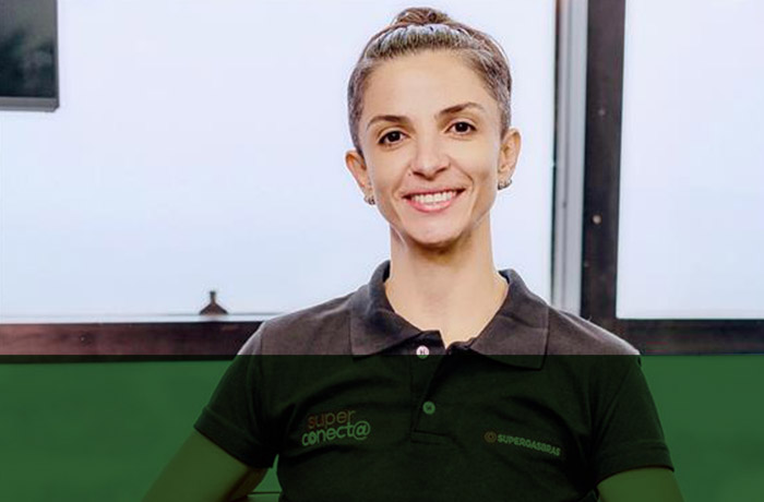 Elaine Soares, gerente de produtos digitais da Supergasbras