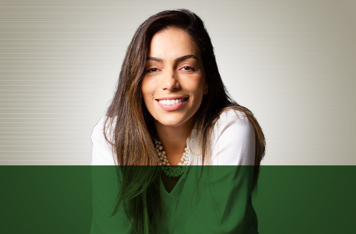 Joice Cristina, gestora executiva de relacionamento com clientes da MRV
