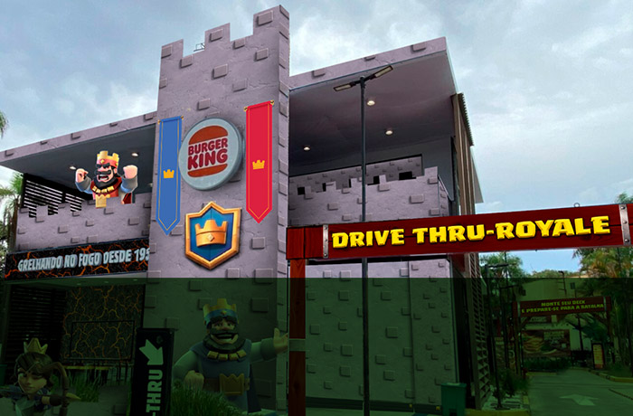 Burger King e Clash Royale criam loja temática e experiência integrada