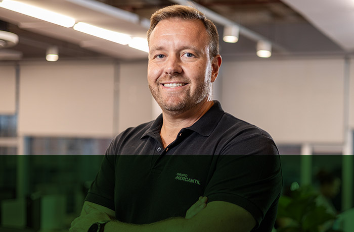 Fabiano Schneider, diretor executivo de Performance e Atendimento do Banco Mercantil