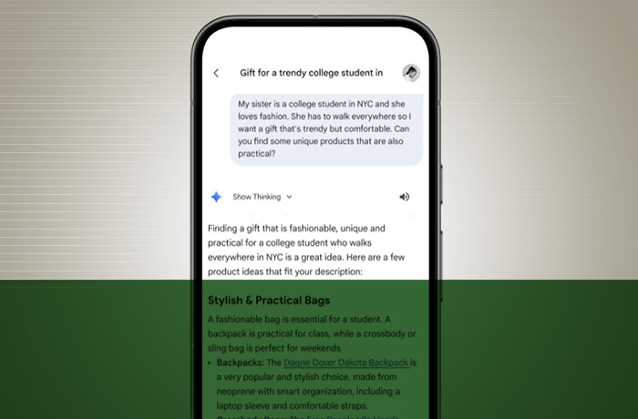 Google anuncia recursos de compras por IA no app Gemini