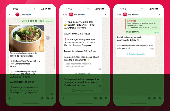 iFood anuncia nova fase do agente de IA Ailo no WhatsApp
