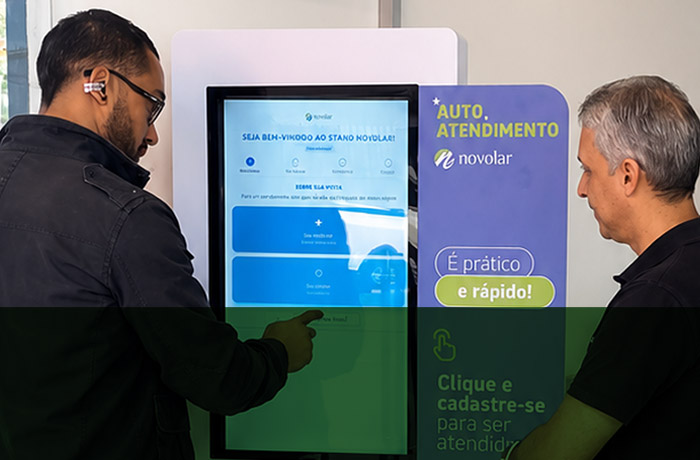 Novolar investe em autoatendimento nos estandes de vendas 