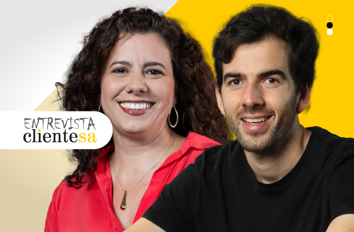 Tatiana Romero, diretora de RH e Sustentabilidade na Edenred, e Fernando Vilela, CEO da Liti